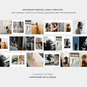 Instagram Carousel Canva Templates | Fashion, Lifestyle & Travel ...