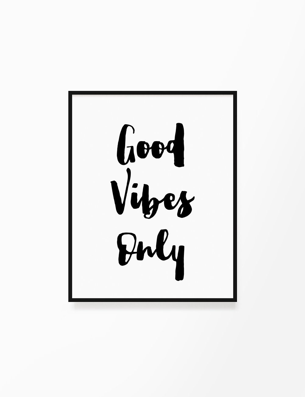 Printable Wall Art Quote good Vibes Only | Etsy