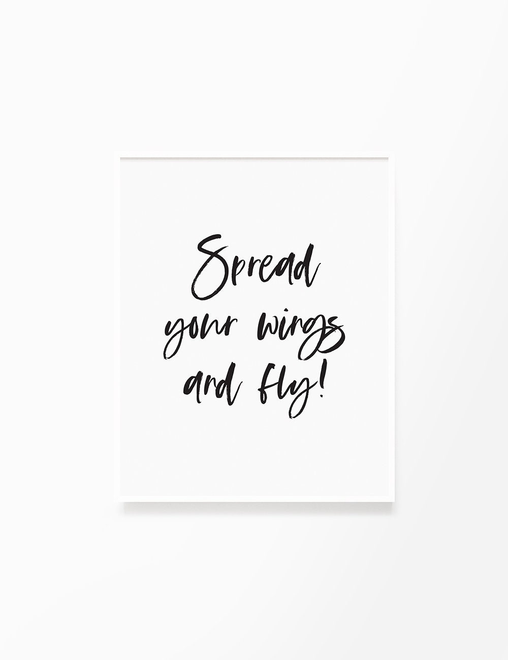Printable Wall Art Quote Spread Your Wings and Fly Fly Etsy