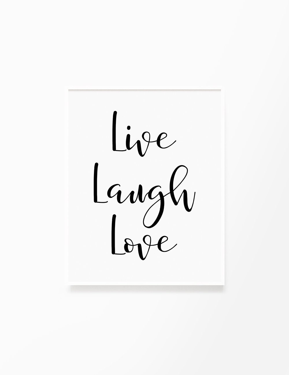Printable Wall Art Quote Live Laugh Love Etsy