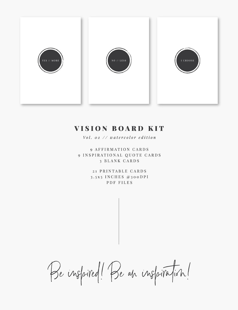 Printable Positive Notes.pdf Affirmations Karten 02 | Inspirations- & Liebeskarten | Vision Board ...