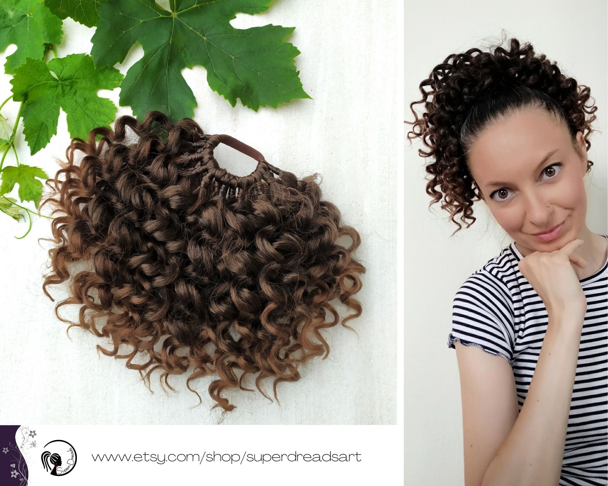 Curly Ponytail - Etsy Curly Ponytail - Etsy