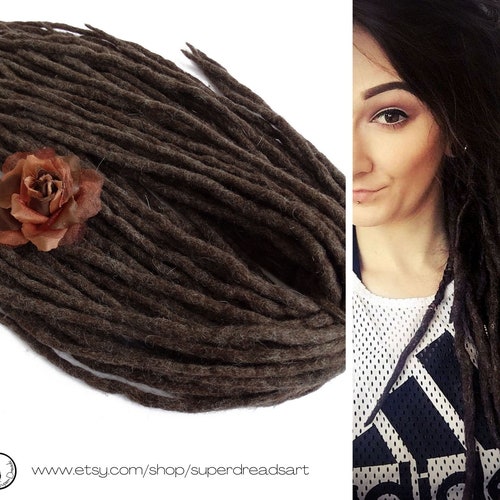 Ginger Wool Dreadlocks Dreads Extensions Double Ended HONEY Etsy