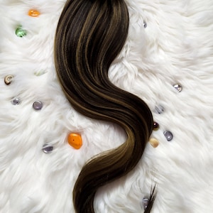 Brown Ponytail Extension: Synthetic Hairband Wig