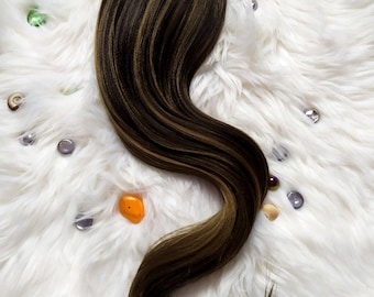 Brown Ponytail Extensions, Dark Brown Hair on Elastic Band, Synthetic Hair Extension on Hairband, Hair Wig, Hair Falls, CHARMING BRUNETTE