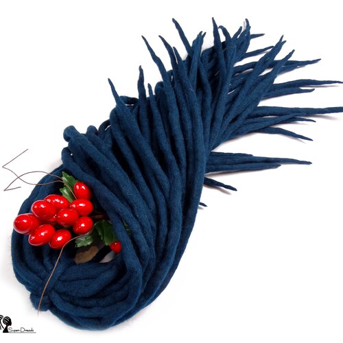 Green Wool Dreadlocks Dreads Extensions Double Ended Etsy