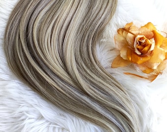 Ombre Blonde Ponytail Extension: Synthetic Hairpiece on Elastic Band