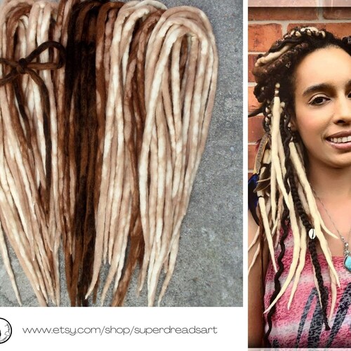 Brown Wool Dreadlocks Dreads Extensions Boho Dreadlocks Etsy