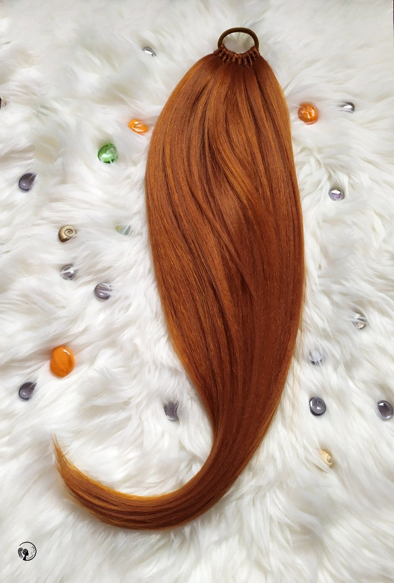 Ginger Ponytail Extensions Synthetic Hair on Hairband Etsy