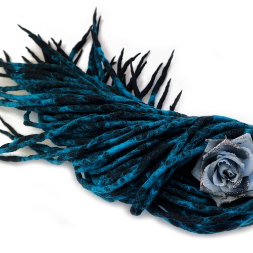 Wool Dreads Full Set DE Dreadlocks Extensions Double Ended Etsy