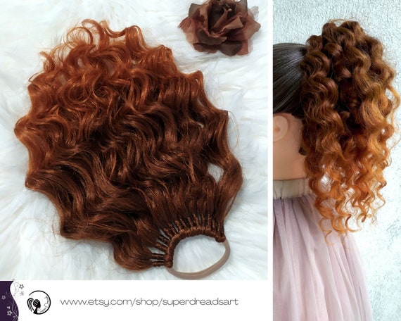 Ginger curly hair extensions hot sale