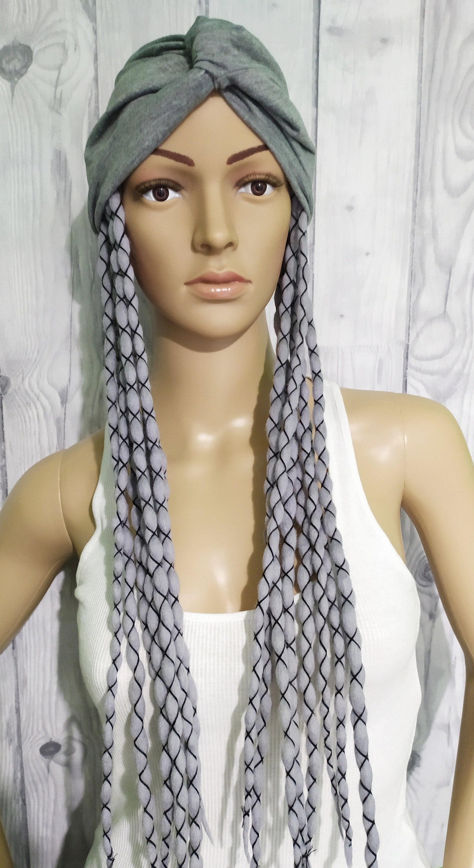 Grey Wool Dreadlocks Wraps Thread Dreads Dreadlocks Etsy