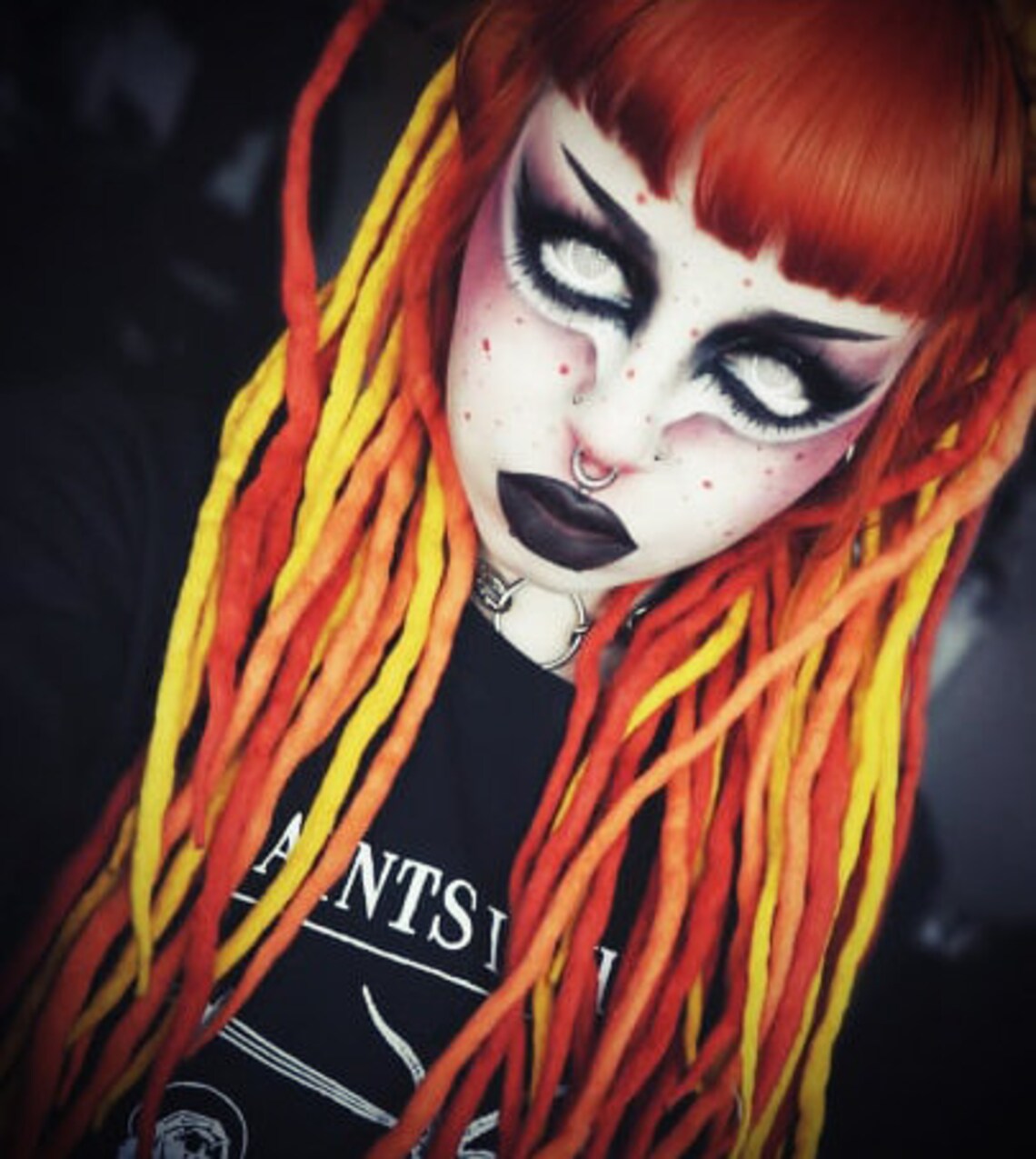 Orange Wool Dreadlocks Ginger Dreads Extensions Double Etsy