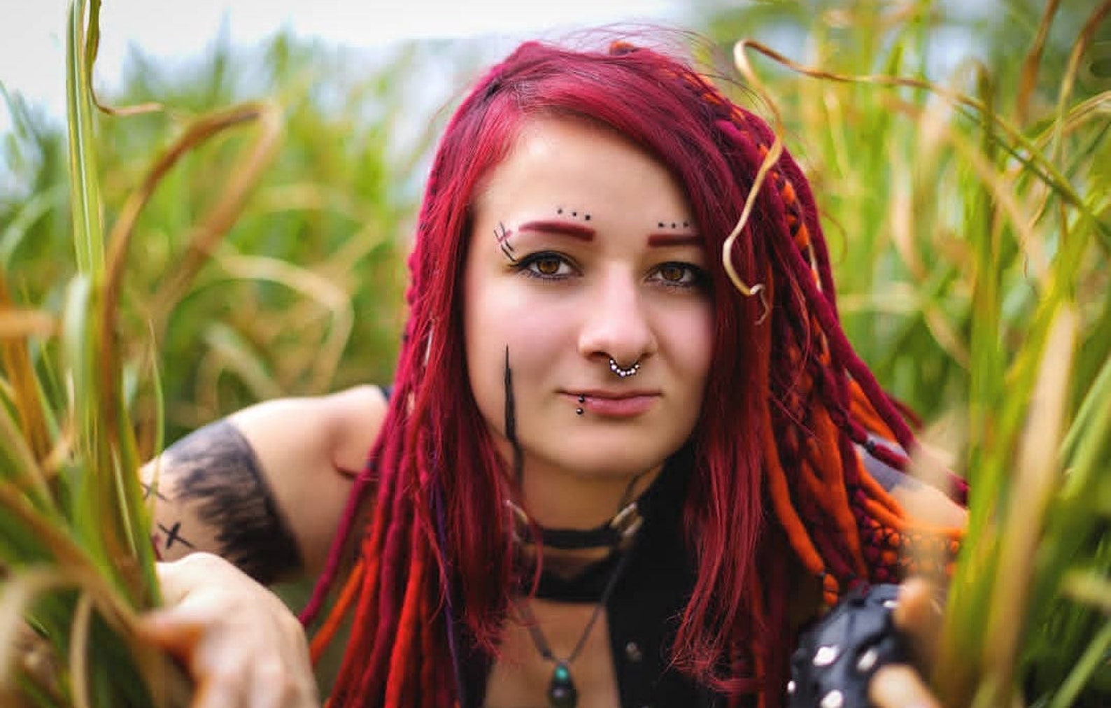 Full Set Orange Wool Dreadlocks Ginger Dreads Extensions Etsy