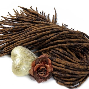 Brown Wool Dreadlocks, Dreads Extensions, Boho Dreadlocks, Double Ended, MAGIC TREE