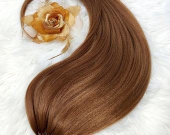 Ginger Copper Ponytail Extension: Synthetic Hairband Wig