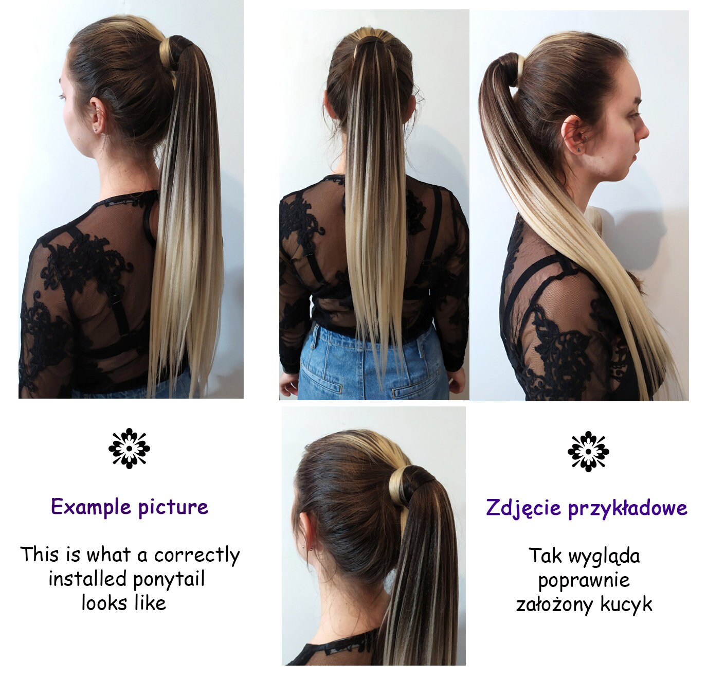 Accessori per estensioni dei capelli da 4 pezzi, elastici elastici elastici  per capelli, parrucche colorate trecciano la coda di cavallo, pezzi di  capelli sintetici intrecciati twist per ragazze Wom