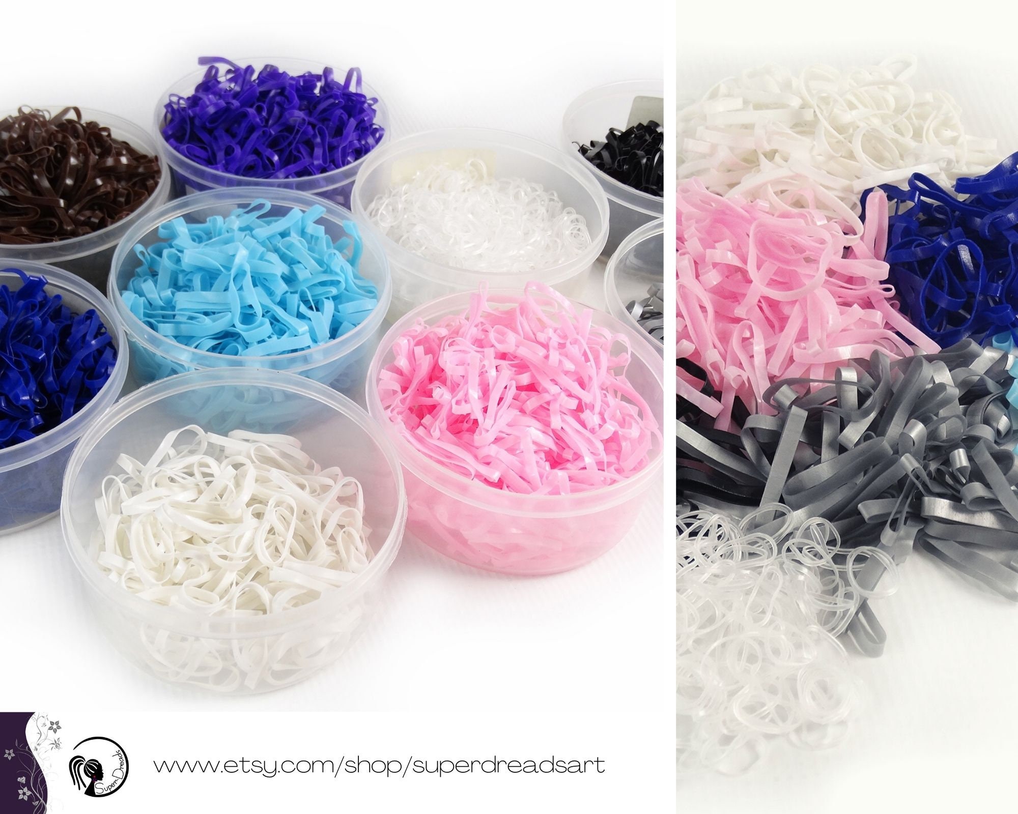 RUBBER BANDS for Dreadlocks Elastic Bands for Dreads Etsy Polska