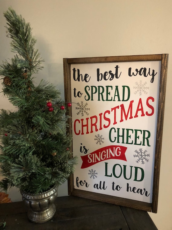 Christmas Cheer Elf Wood Ornament