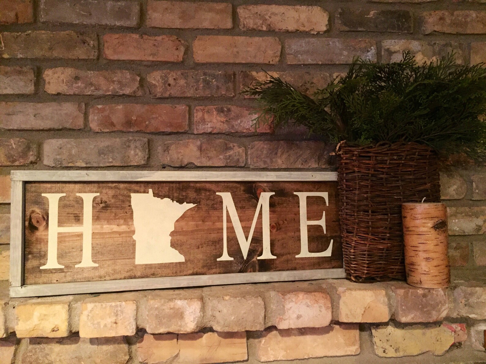 Minnesota Home Sign. Rustic. Wall Decor. Wood. Holiday Gift. Etsy