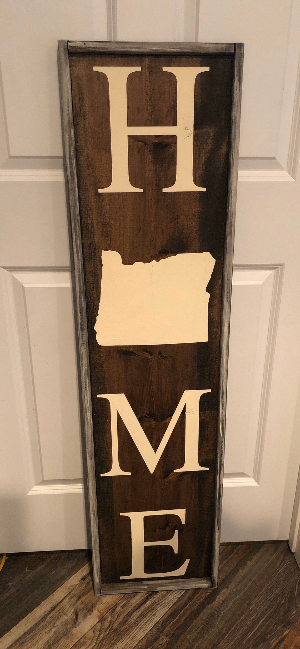 Vertical MN Home Sign. Porch Display. Minnesota. Rustic. Outdoors. 4ft ...