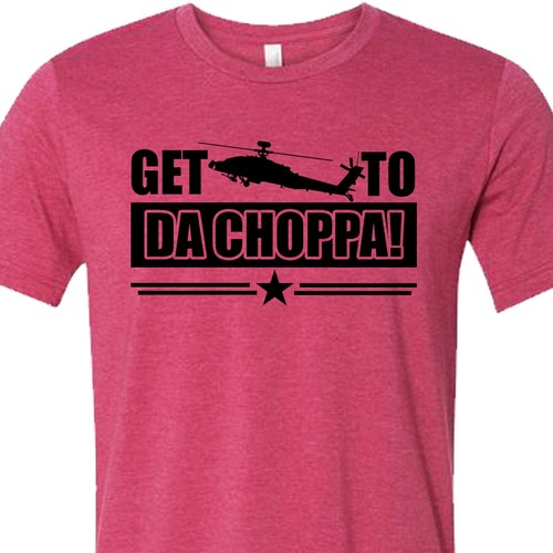 T-shirt Rétro "Get To Da Choppa!" - Film Prédateur - Couleur Vert - Marque Gildan - Neuf Avec étiquettes