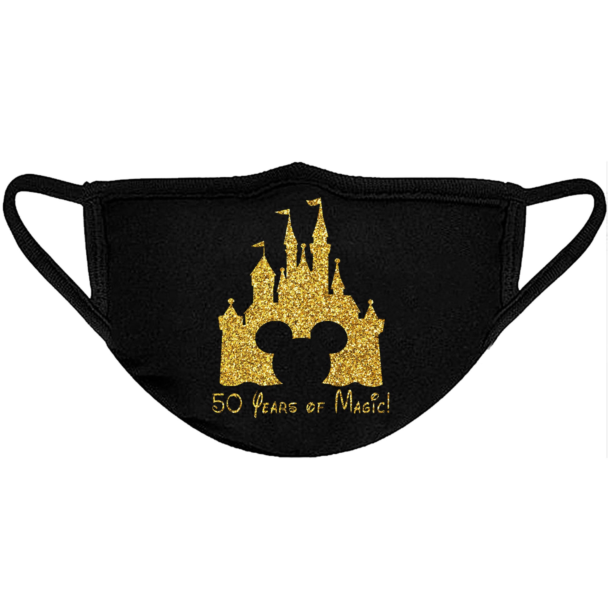 Disney 50th Anniversary Face Mask Disney World Face Mask Etsy