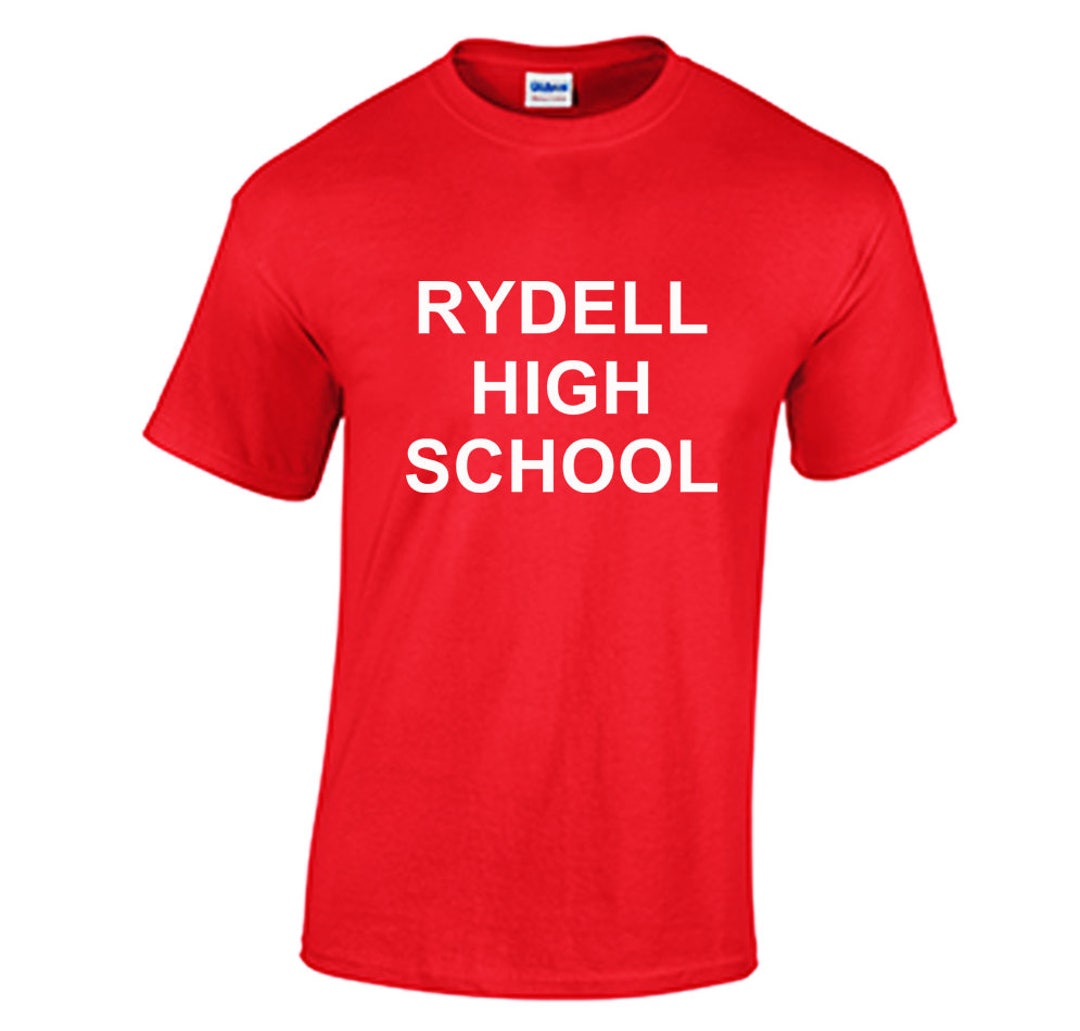 Rydell High School Tee Shirt T Grease 1 2 Movie Film Danny Etsy