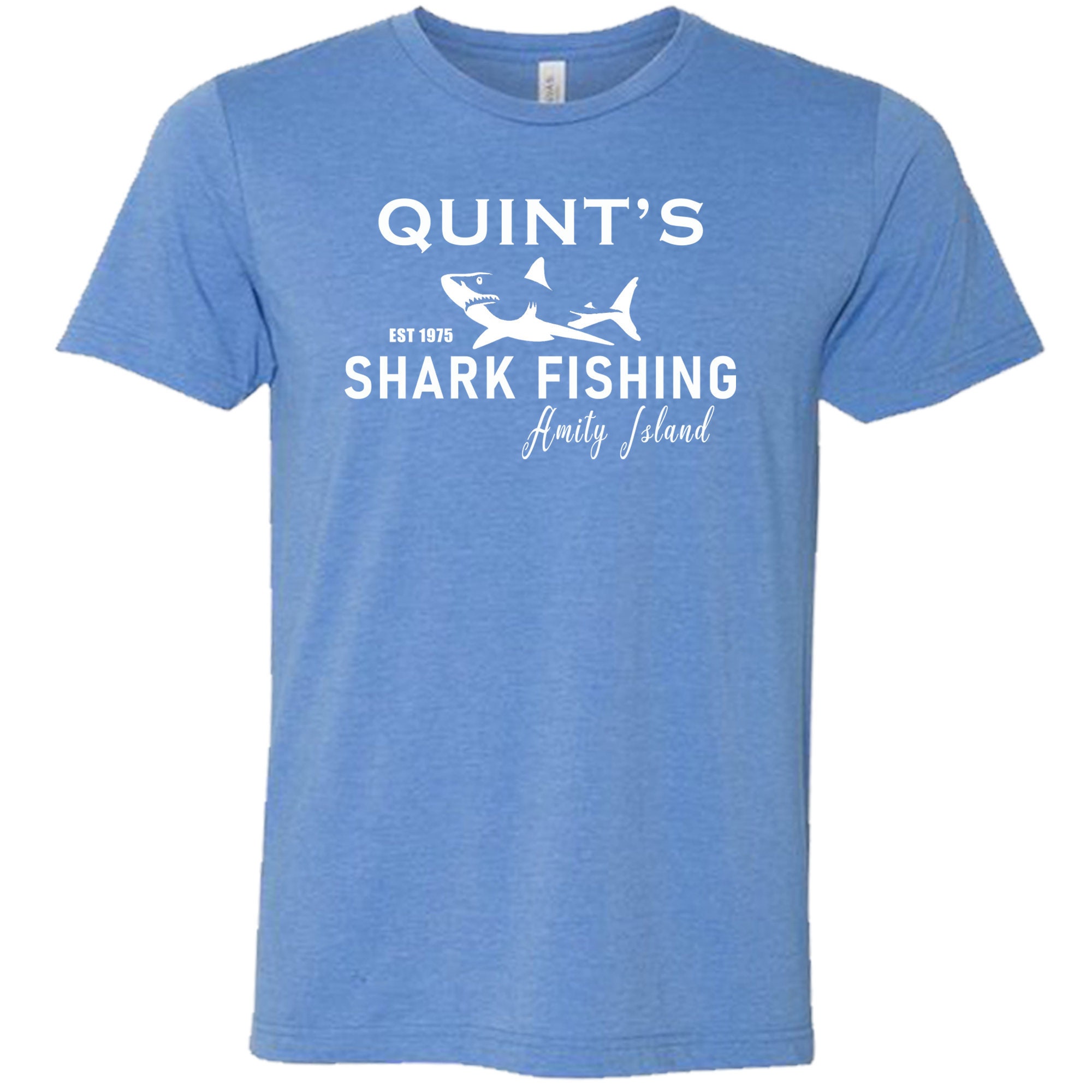 Quint's Shark Fishing Shirt, Quints Shark Fishing T-shirt, Amity Island Tee  Shirt, Jaws Shirt -  India