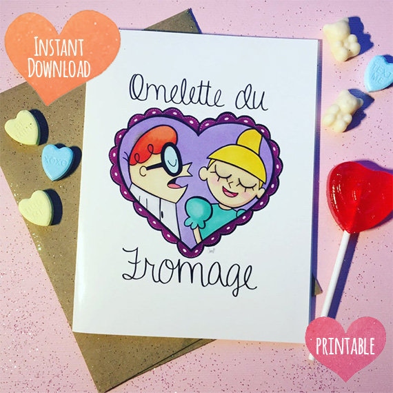 Druckbare Dexter Omelette Du Fromage Susse Etsy
