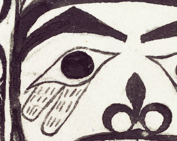 Haida Indian Art Print, Pacific Northwest Coast Native