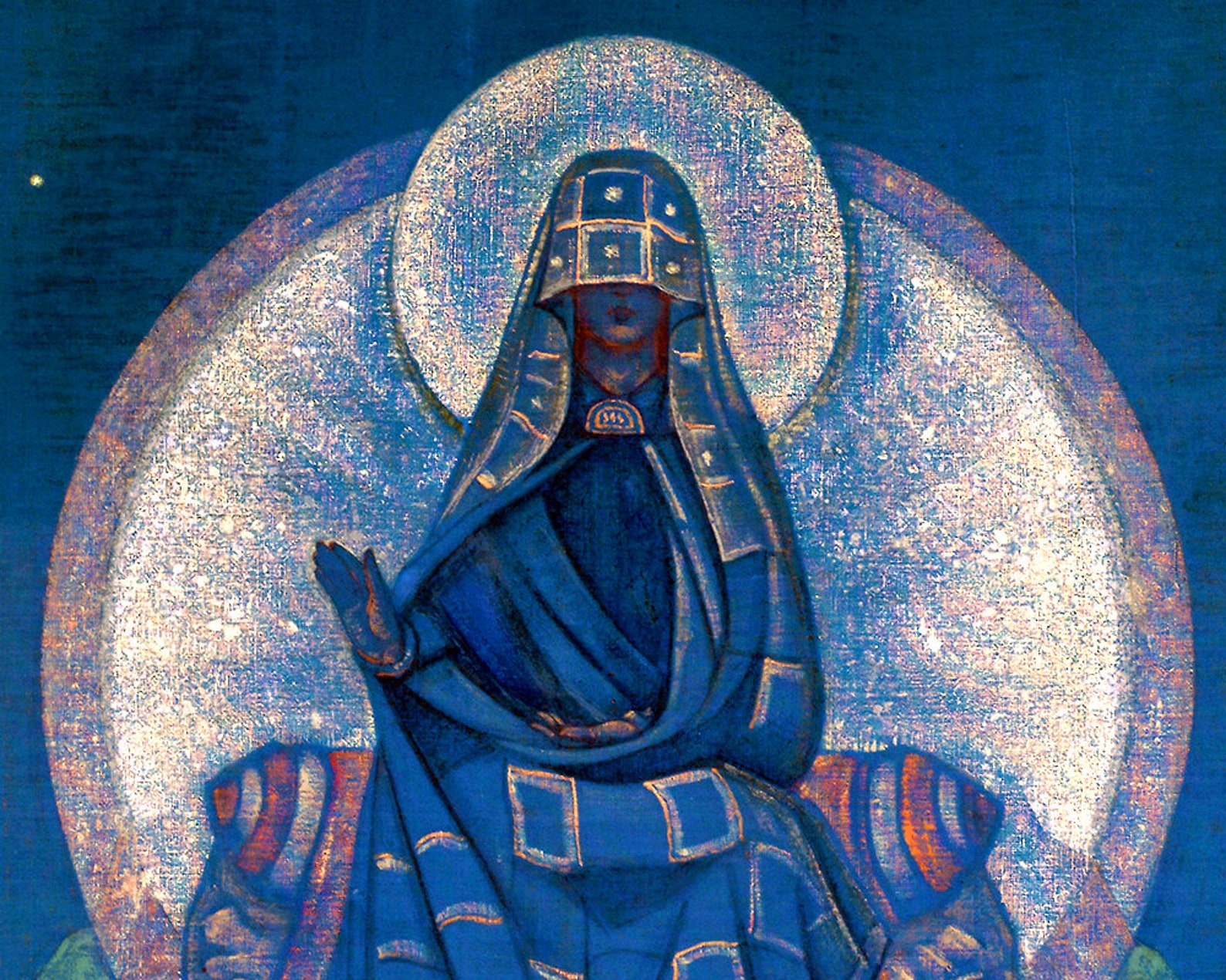 Mother of the World Nicholas Roerich Painting Virgin Mary - Etsy