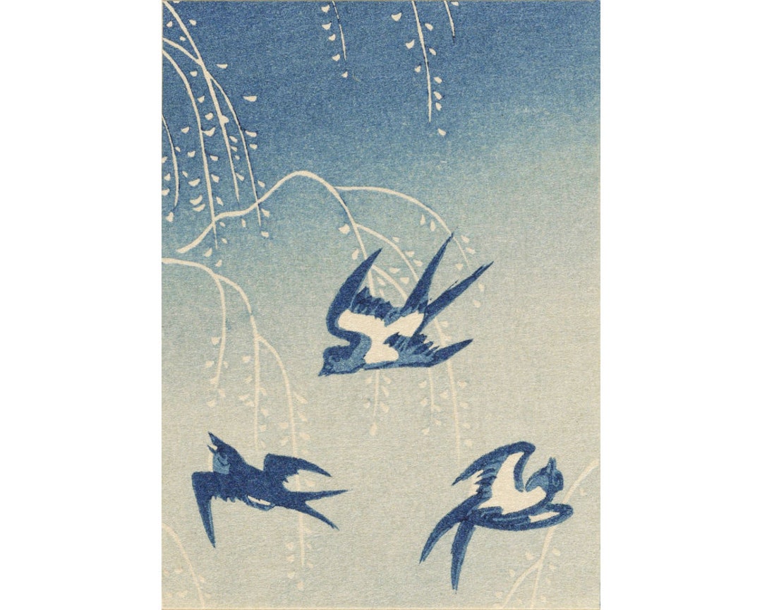 USA Vintage swallow canvas art キャンバスアート Amazon.com: SUDDENSUPPLY Vintage Swallow Print, Swallow Painting