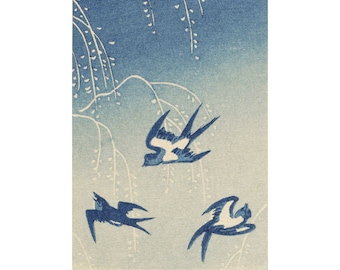 USA Vintage swallow canvas art キャンバスアート Swallow Art Prints, Framed & Recessed | Society6