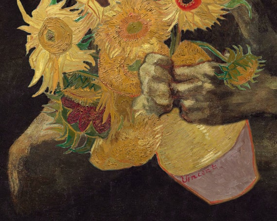 アートプリント VAN GOGH ひまわり　レトロ フィンセント・ファン・ゴッホ『 ひまわり(彩美版®）』 | 特殊