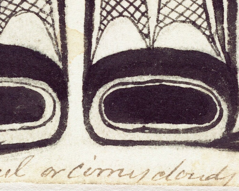 Impresión de arte indio Haida, diseño nativo americano de la costa noroeste del Pacífico, arte mural tribal canadiense, pintura de Johnny Kit Elswa, Primeras Naciones imagen 5