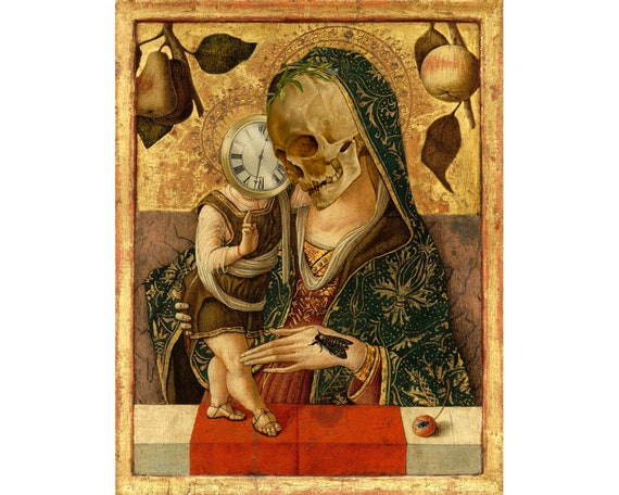 The Promise Keeper, Memento Mori Art Print, Surreal Collage