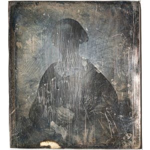 19th century daguerreotype art print, Mysterious woman, Dark gothic art, Goth art, Obscure art, Esoteric, Memento mori, Antique photography