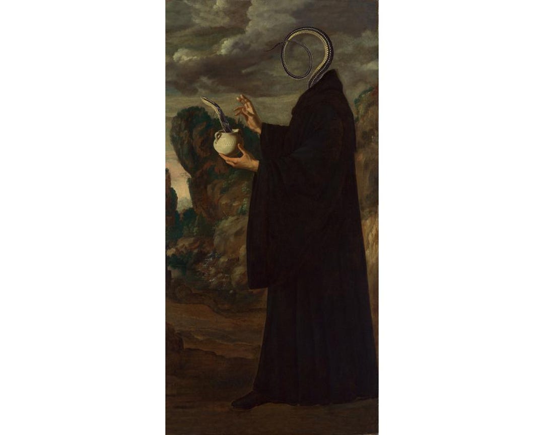 Eternal Return, Dark Antique Painting Art Print, Surreal Collage ...