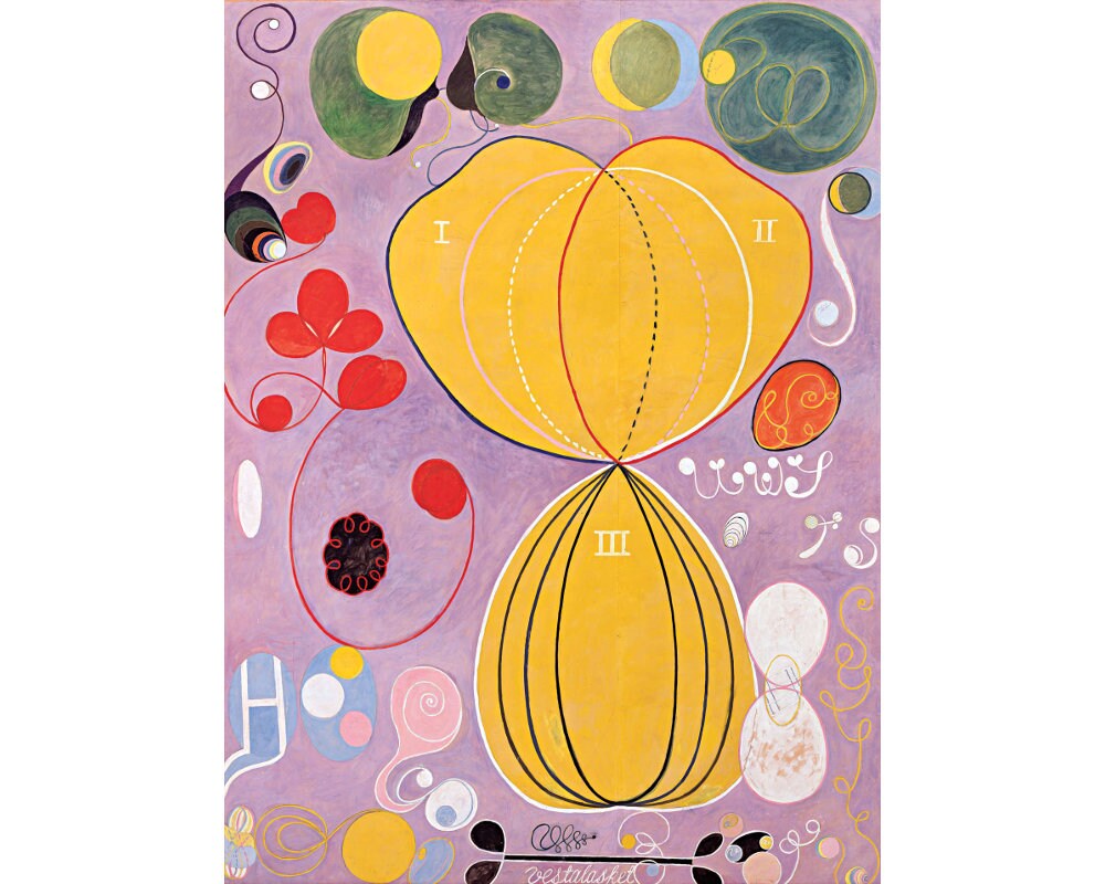 Hilma Af Klint Art Print, the Ten Largest No. 7 Adulthood