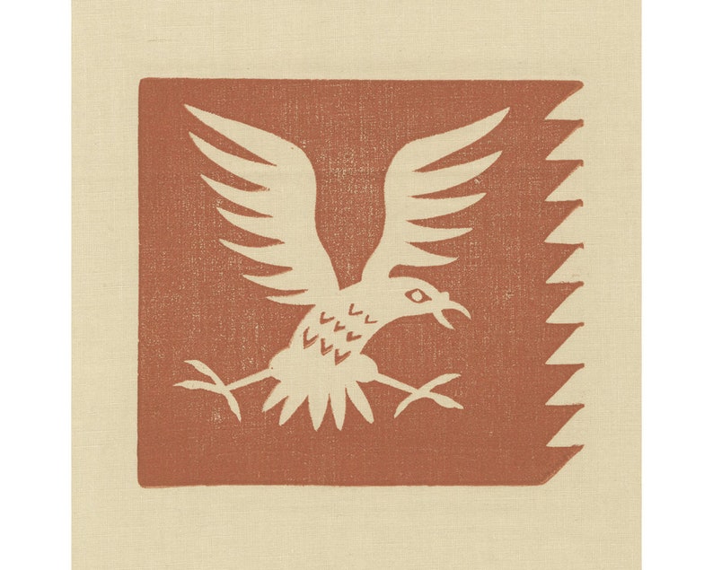 Vintage Thunderbird Art Print Southwest Design Southwestern - Etsy