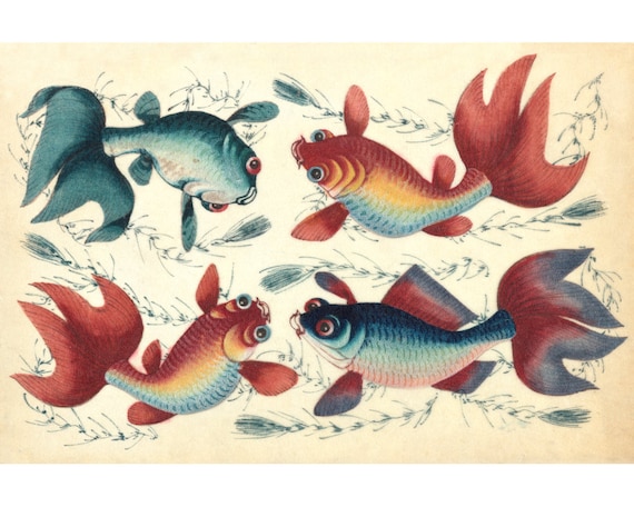 Antique Replica Fish Art Print Antique Replica Fish Art Print