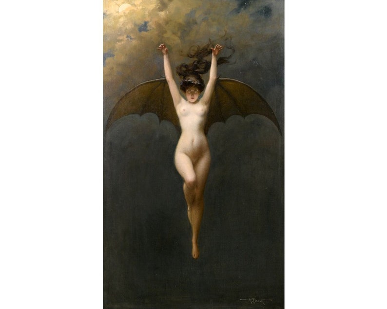 Image result for The Bat Woman painting