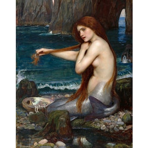 John William Waterhouse a Mermaid - Etsy