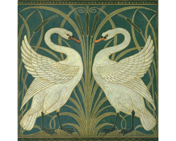 Antique Replica Swan Art Print Antique Replica Swan Art Print