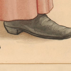 Pu&ograve; includere: Un paio di scarpe in pelle nera con punta a punta e tacco basso. Le scarpe sono usurate e hanno un aspetto consumato.