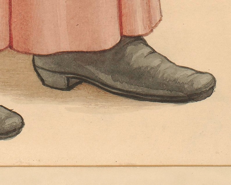 Pu&ograve; includere: Un paio di scarpe in pelle nera con punta a punta e tacco basso. Le scarpe sono usurate e hanno un aspetto consumato.