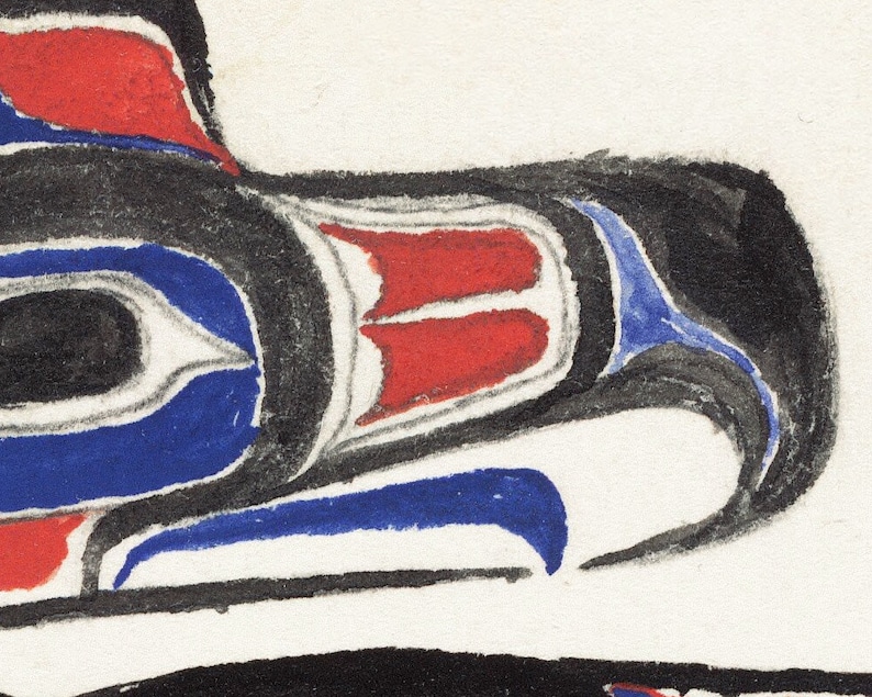 Thunderbird art print, Pacific Northwest Coast Native American painting, Haida Indian art, Canadian Tribal wall art, Johnny Kit Elswa image 2