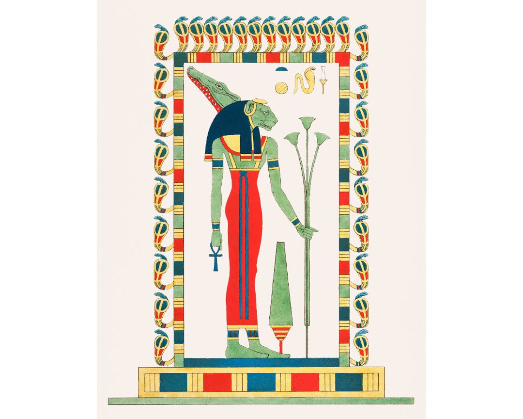 Egyptian Goddess Sekhmet Art Print, Ancient Egypt Wall Art, Lioness ...