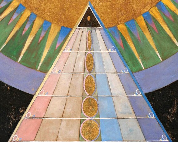 Hilma Af Klint Art Print, Altarpiece No. 1, Mystical Wall Art
